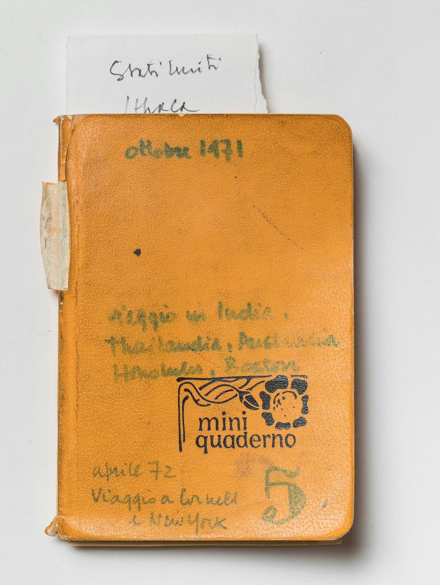 Giancarlo De Carlo, Diary five, 1971-1972, photo by Gianluca di Ioia
