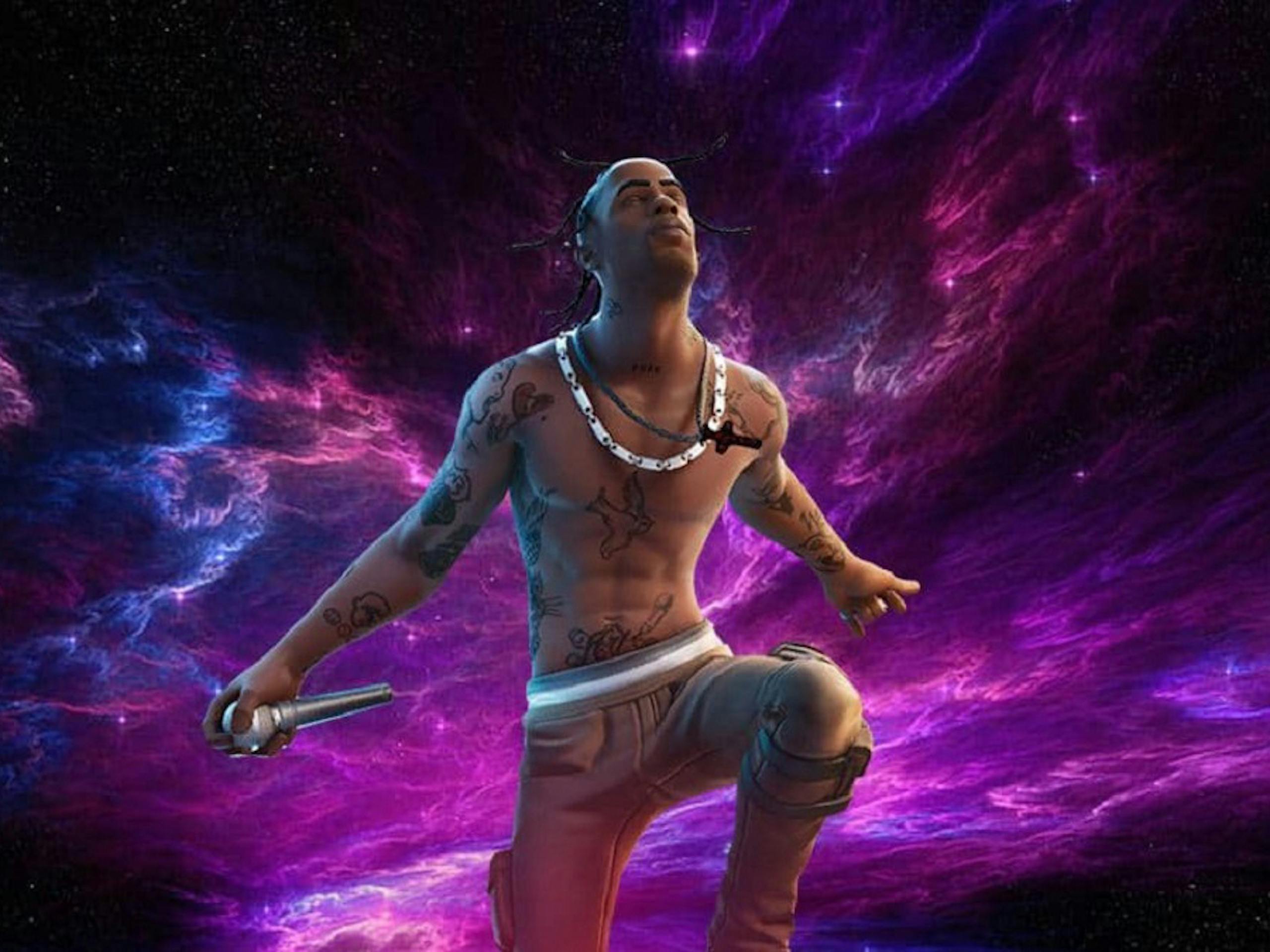 Travis Scott concert on Twitch