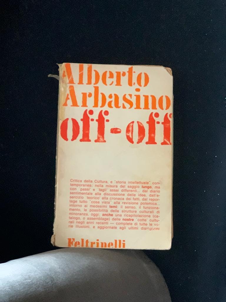 Alberto Arbasino, Off-Off, Feltrinelli, 1971