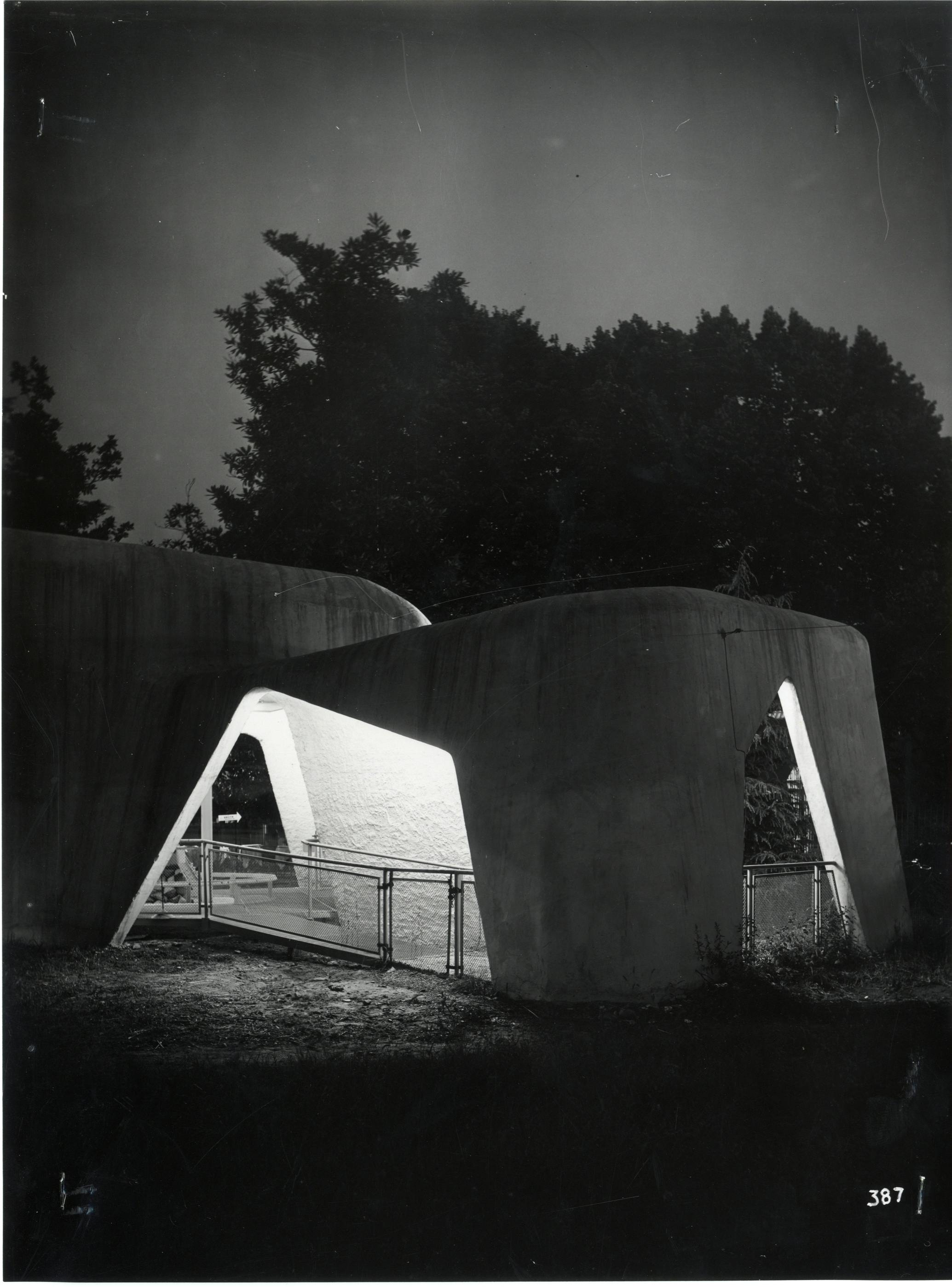 1951, IX Triennale, International Exhibition of Architecture in Motion - Departure station of the Parco Sempione chairlift, Photo Ancillotti