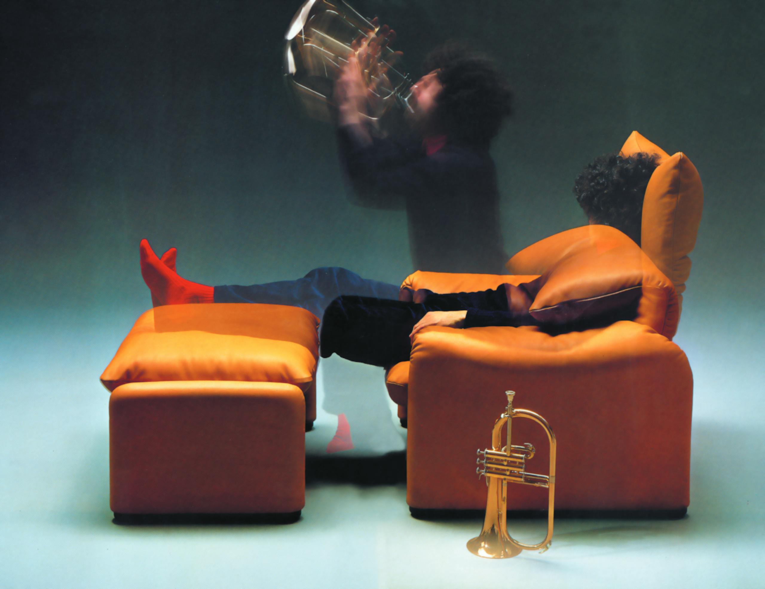 Sofa Maralunga, photo by Mario Carrieri © Archivio Storico Cassina