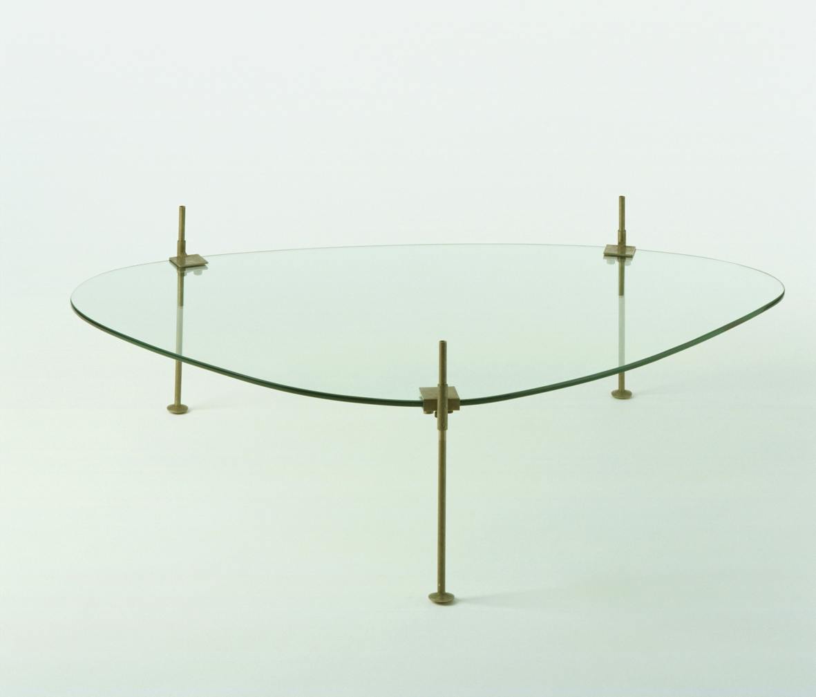 Tavolino in cristallo, 1951, design Vittoriano Viganò