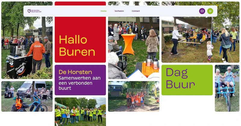 website Buurt aan Zet De Horsten