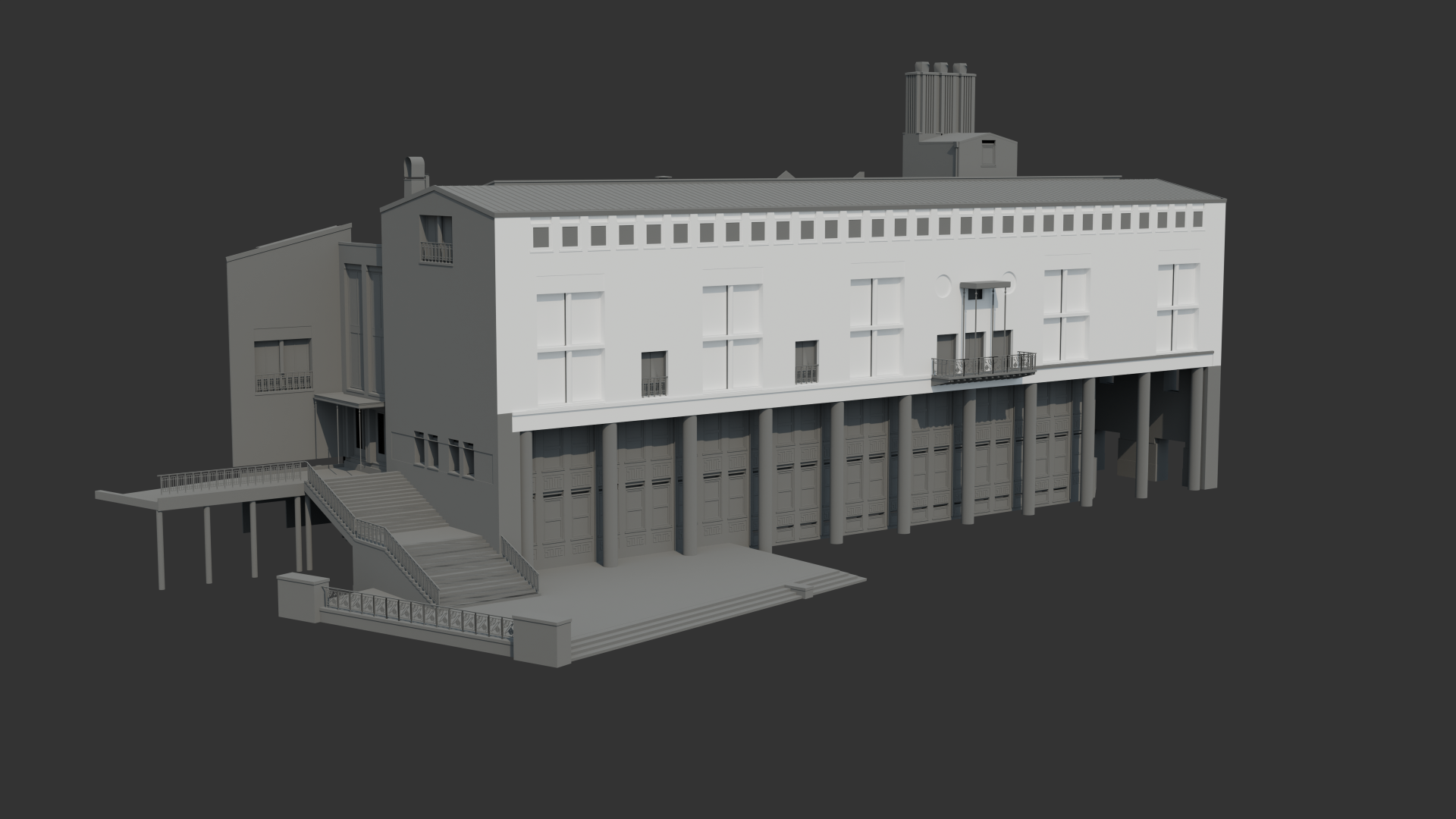 Het stadhuis van Hengelo in 3D.