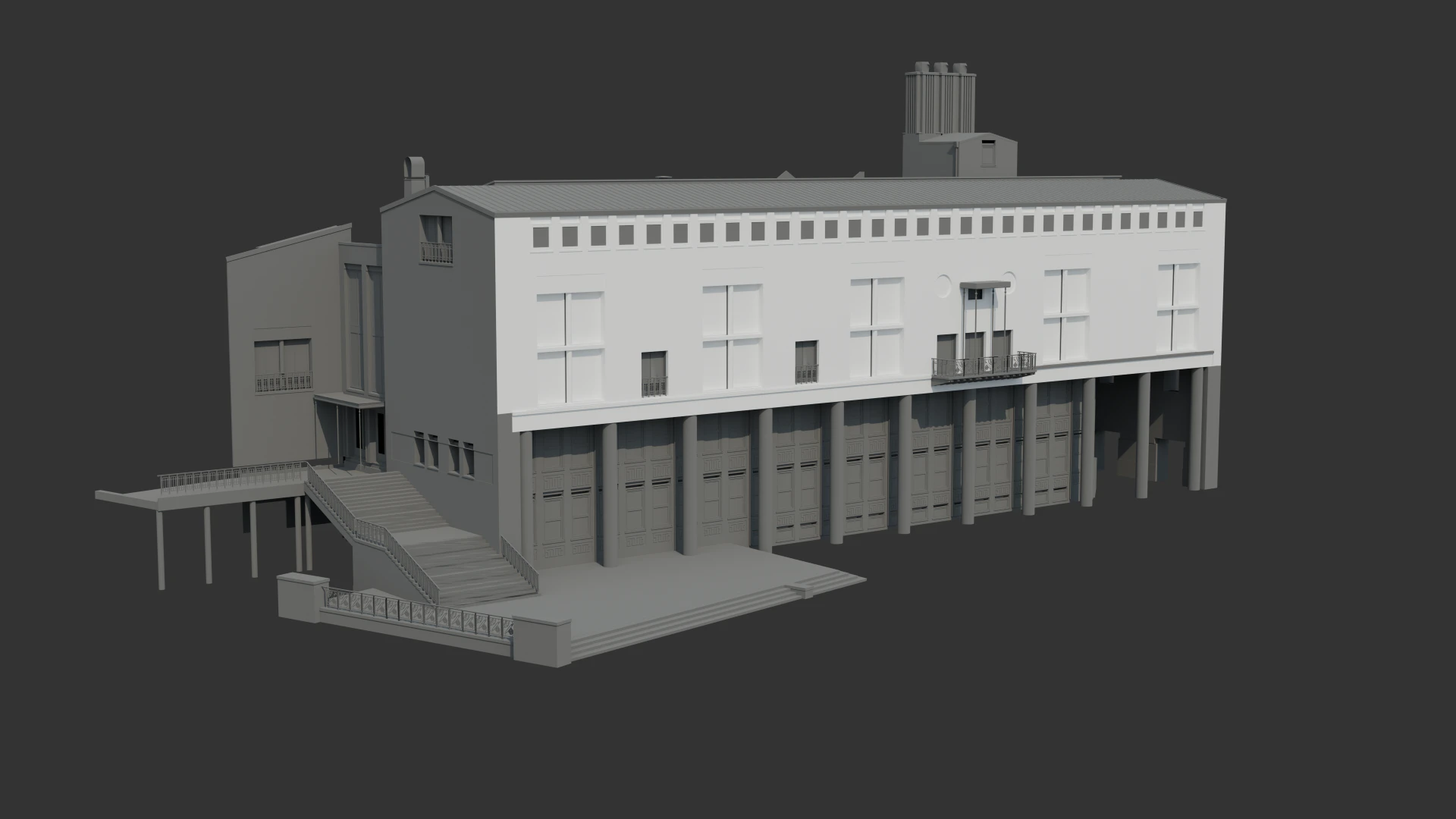Het stadhuis van Hengelo in 3D.