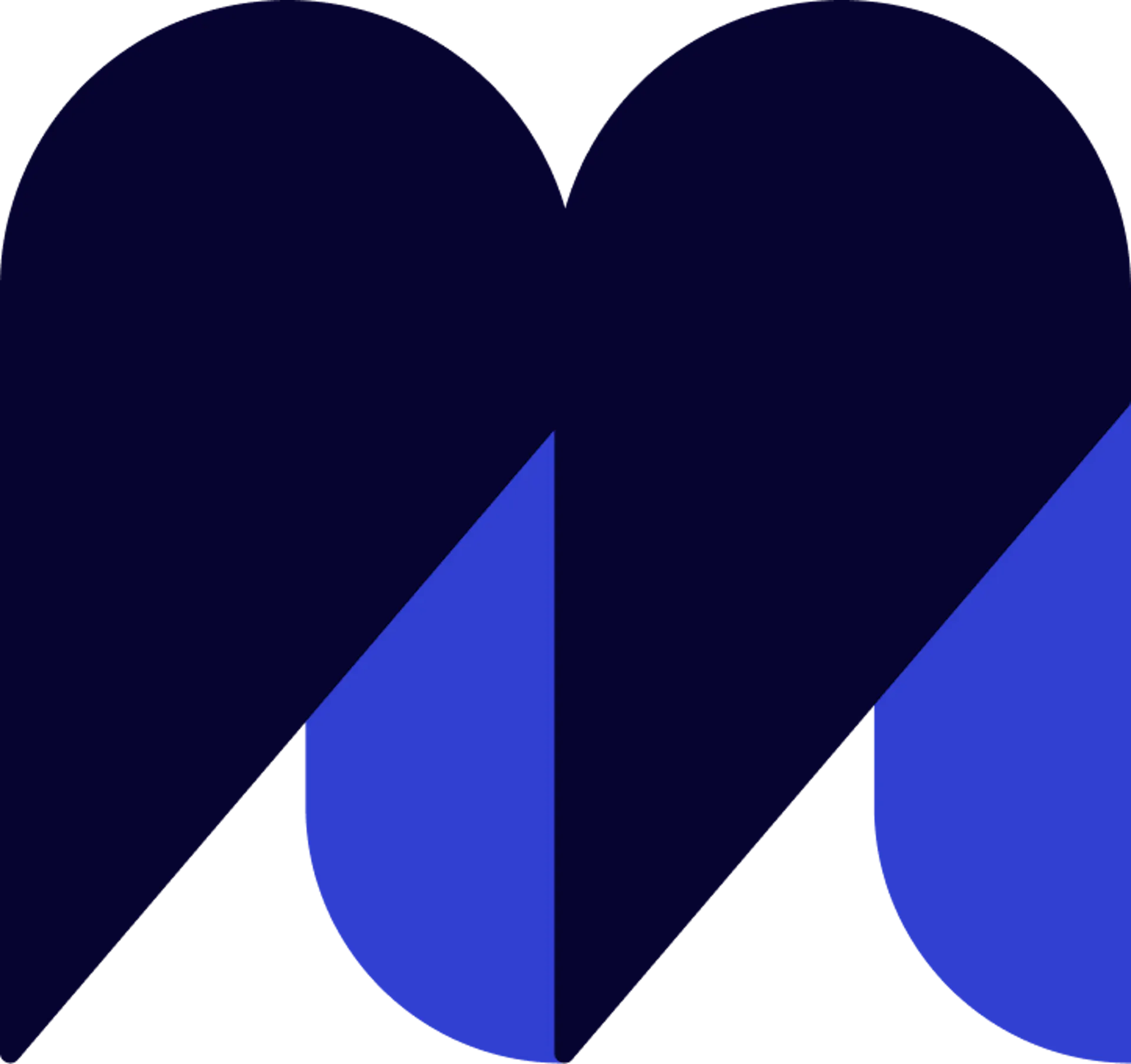 Abstracte letter M als logo voor Makerslab
