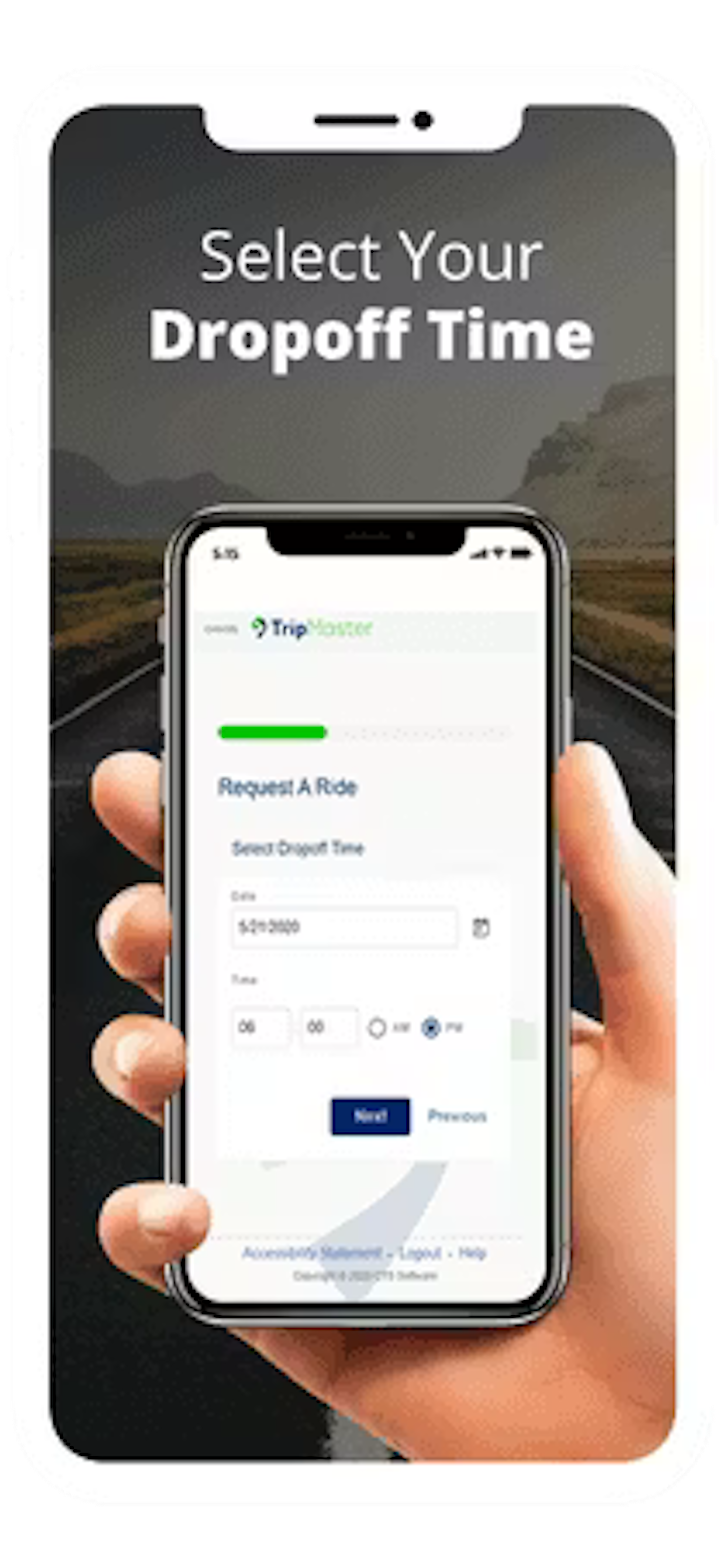 Select your dropoff time