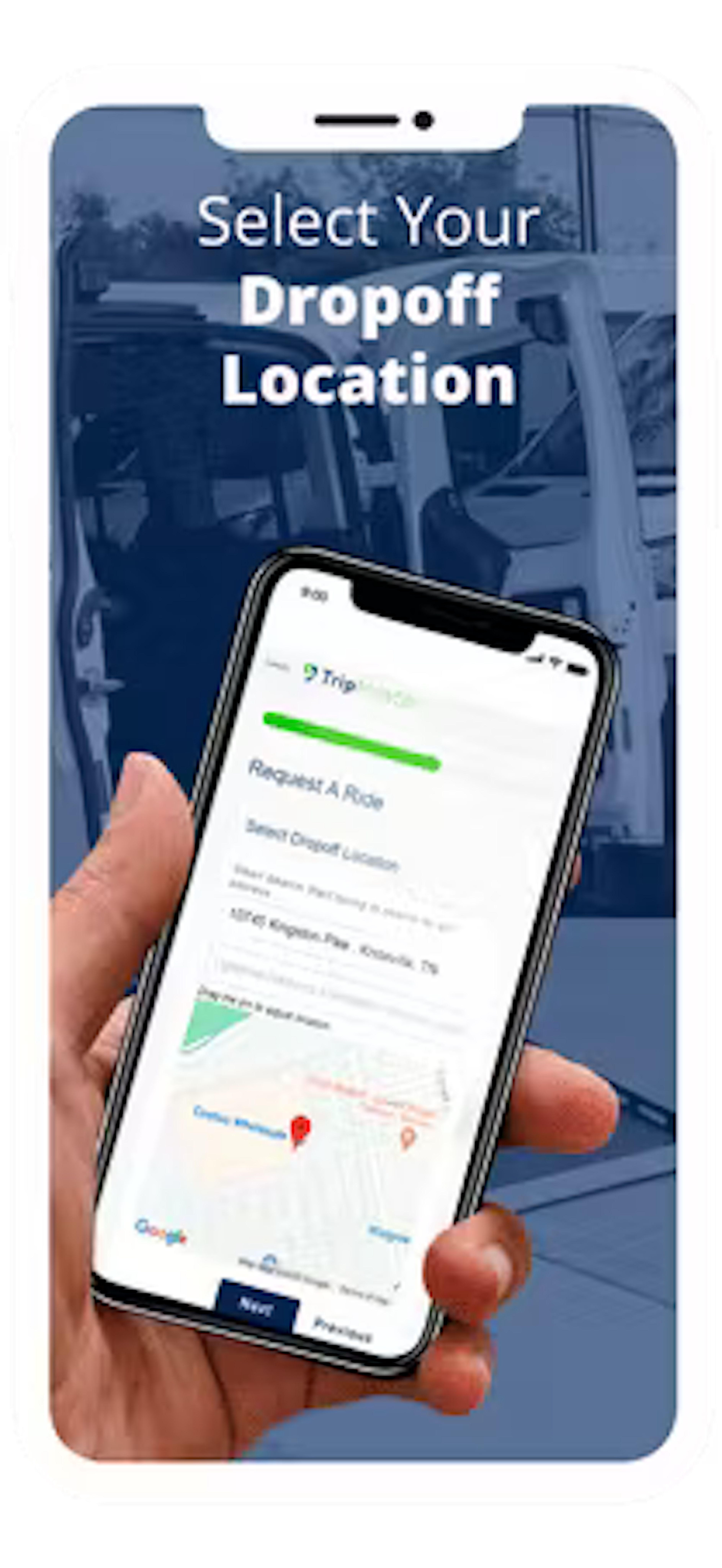 Select your dropoff location