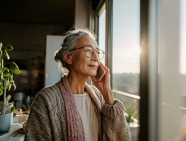 Woman on the phone