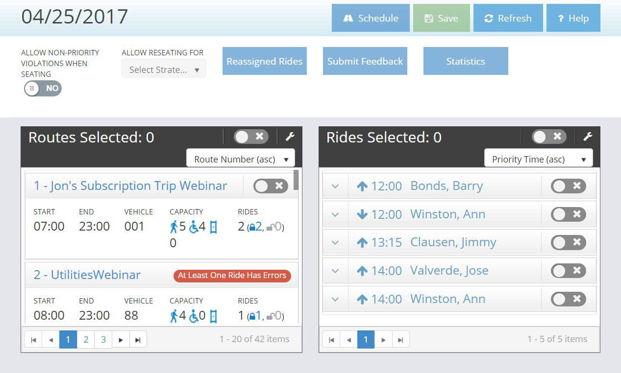 Auto Scheduler UI Snippet