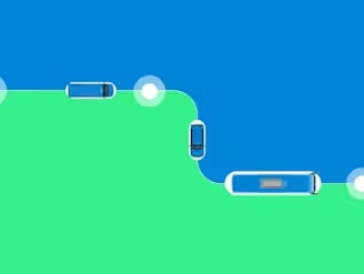Transportation route illustration