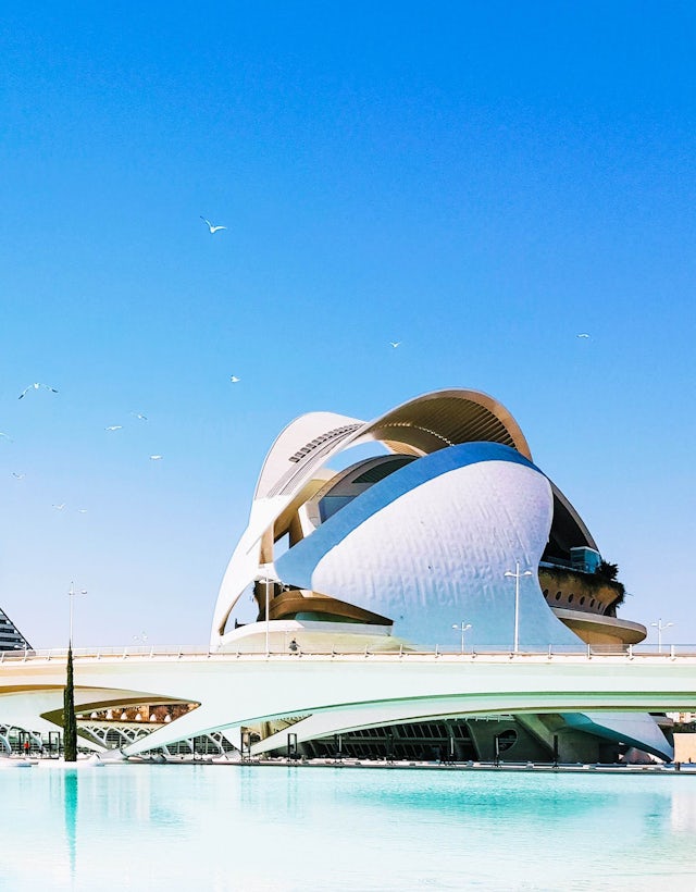 Ciutat de les Arts i les Ciències, Valência. Espanha