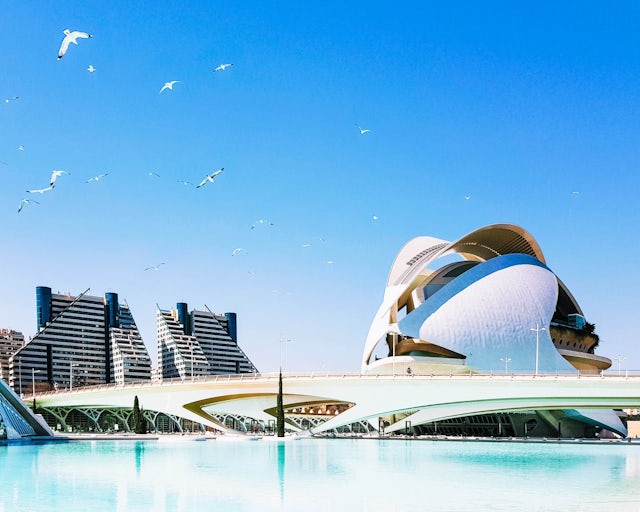 Ciutat de les Arts i les Ciències, Valência. Espanha