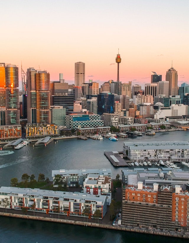 Porto de Darling ou Darling Harbour Sydney, Austrália