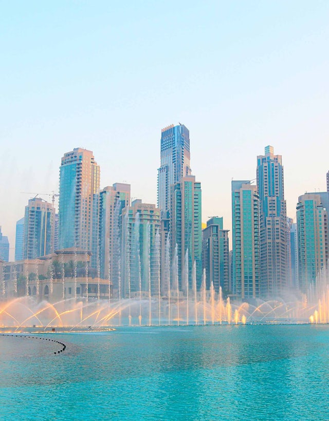 Fonte de Duba, Emirados Estados Unidos