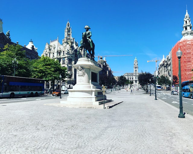 Praça da Liberdade, Porto. Portugal