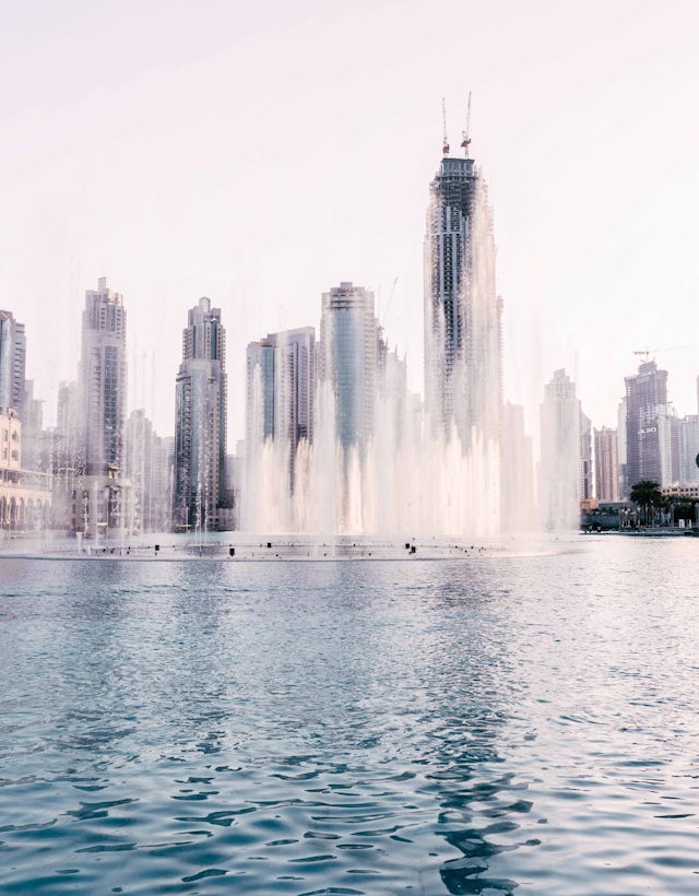 Fonte de Duba, Emirados Estados Unidos