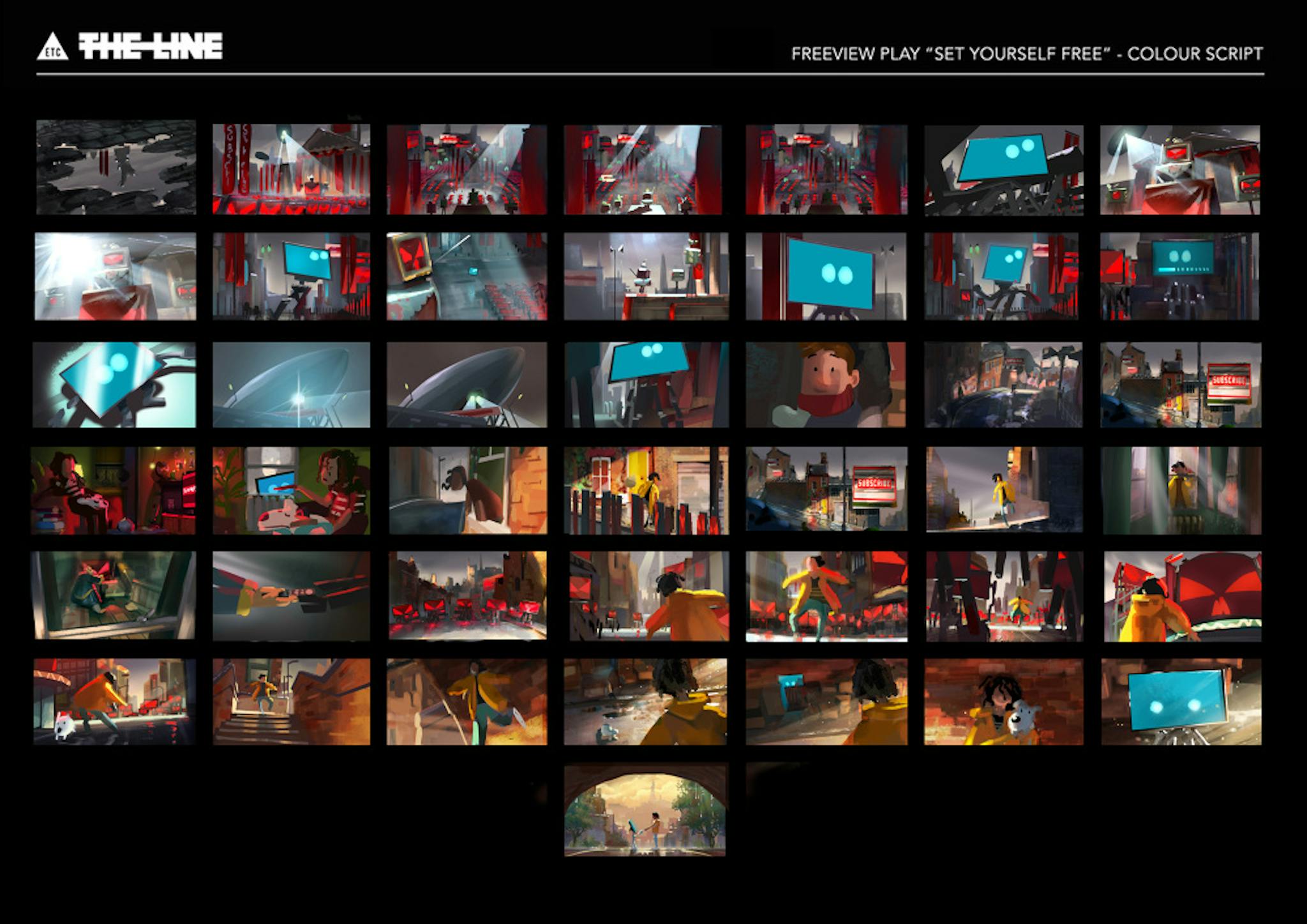 colourScript, Freeview, The Line,  concept art, Tristan Ménard