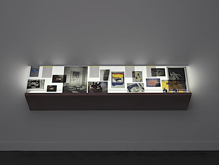 Installation view of lightbox installation, Addendum I (Finding Chopin: Dans l’Essex), 2014, at Turner Prize 2014 exhibition, Tate Britain, London. September 2014 until January 2015