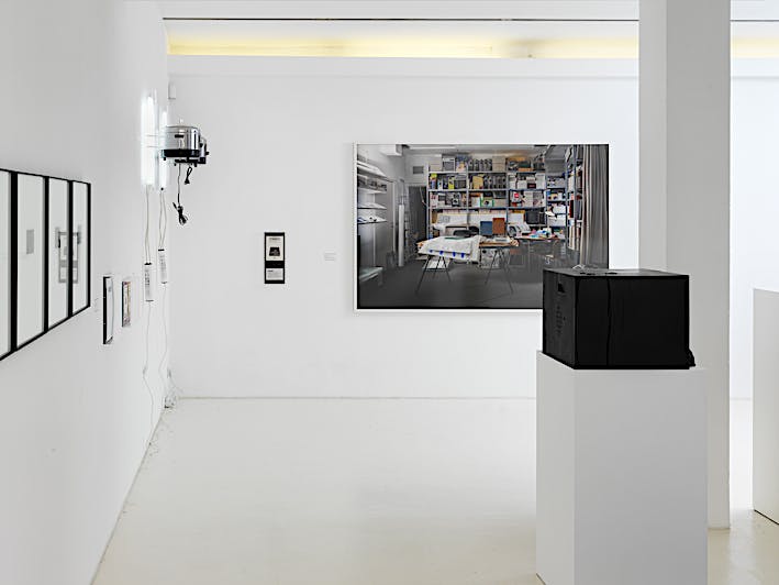 Exhibition view of framed print Punctuation (3:54), 2015. Group show This Is Your Replacement at Sies + Höke, Dusseldorf. April until May 2016