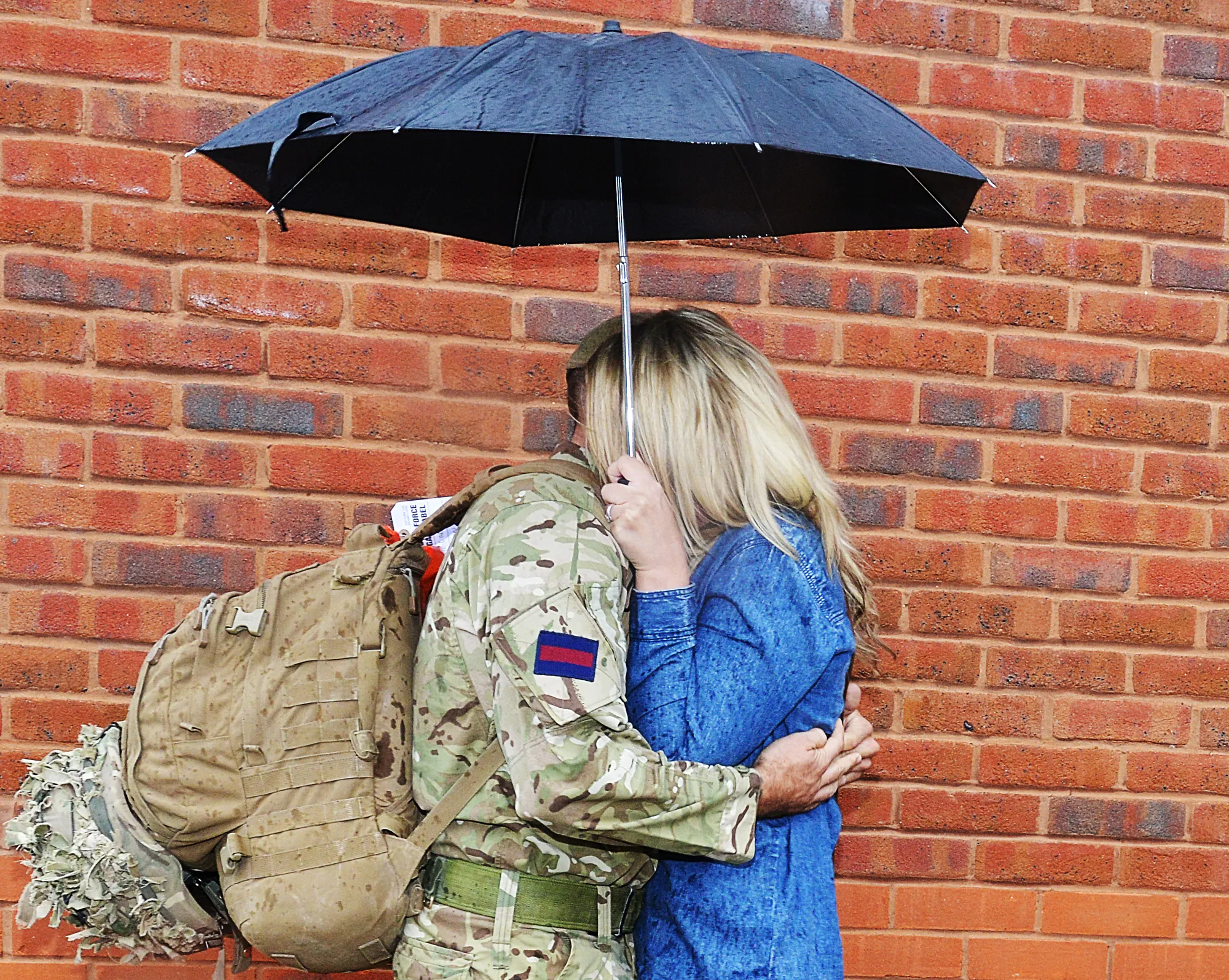 military spouse and husband after deployment