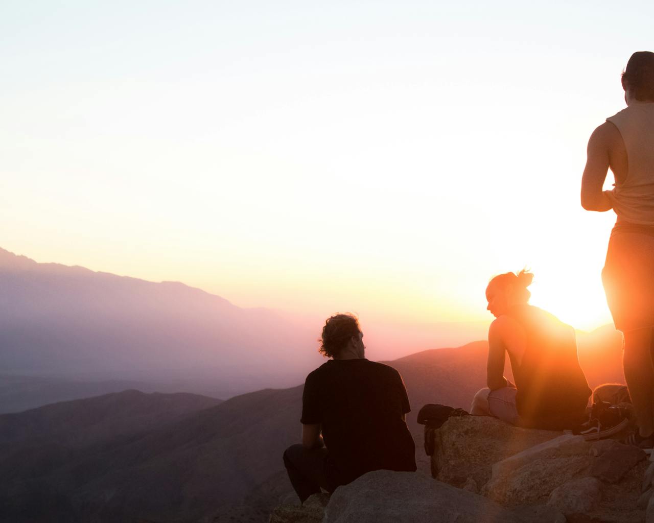 Group of veterans on a mental health hike