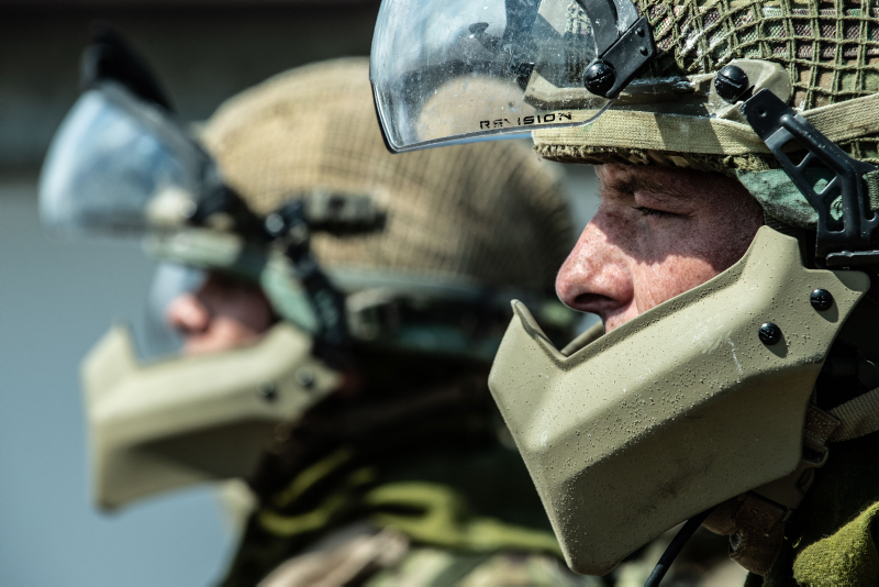 military person with mental health support