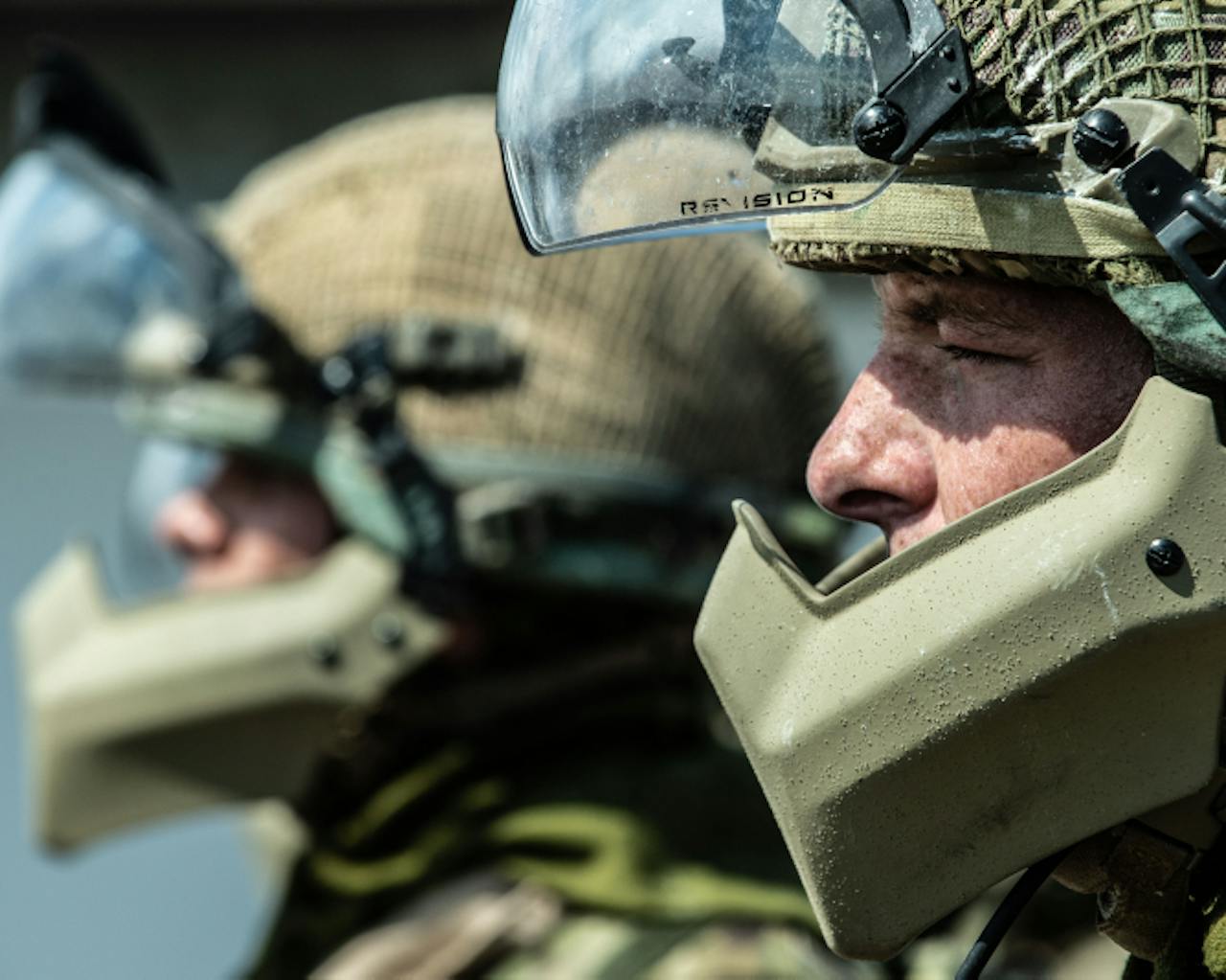 military person with mental health support