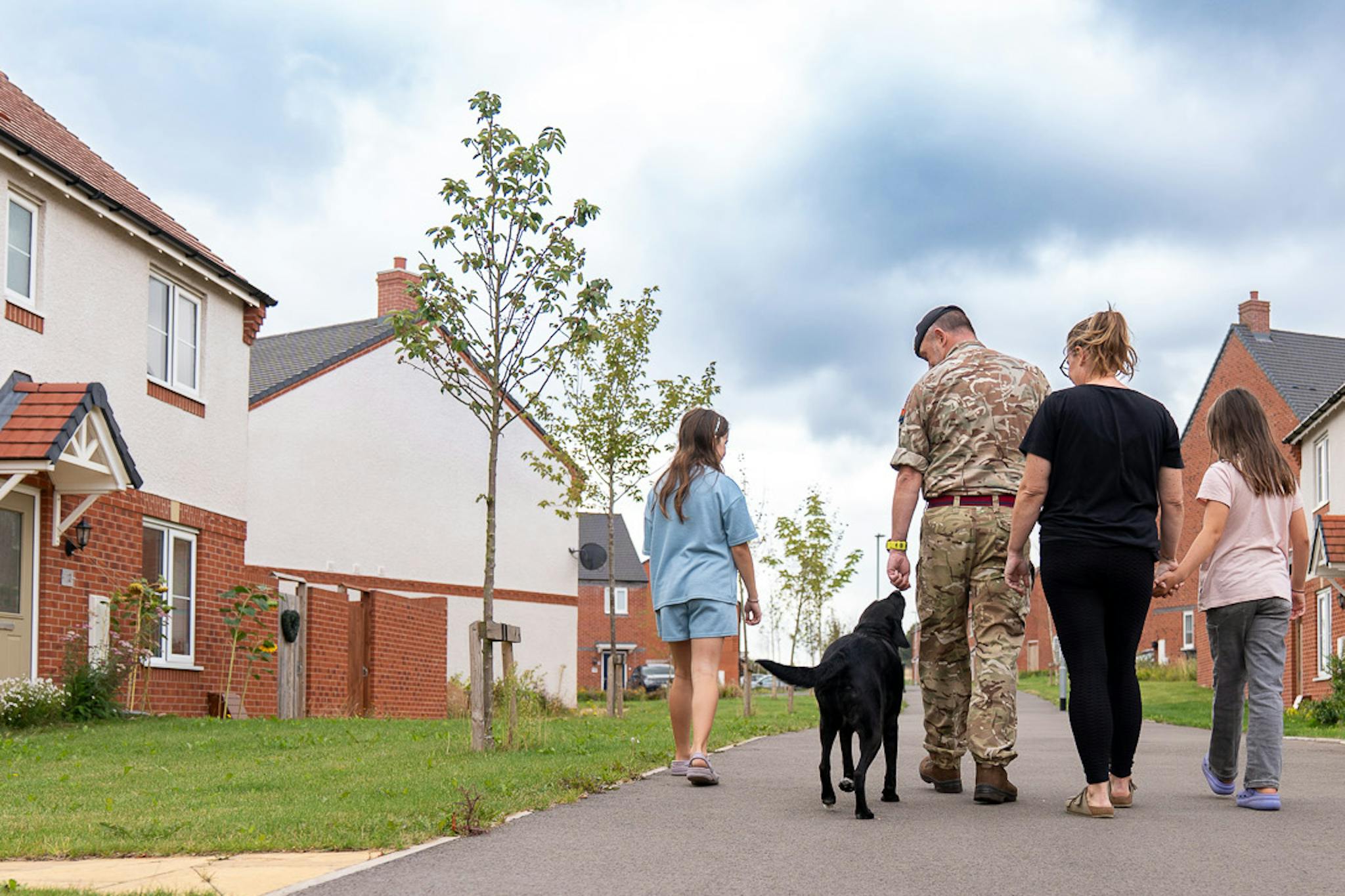 military family in service accomodation