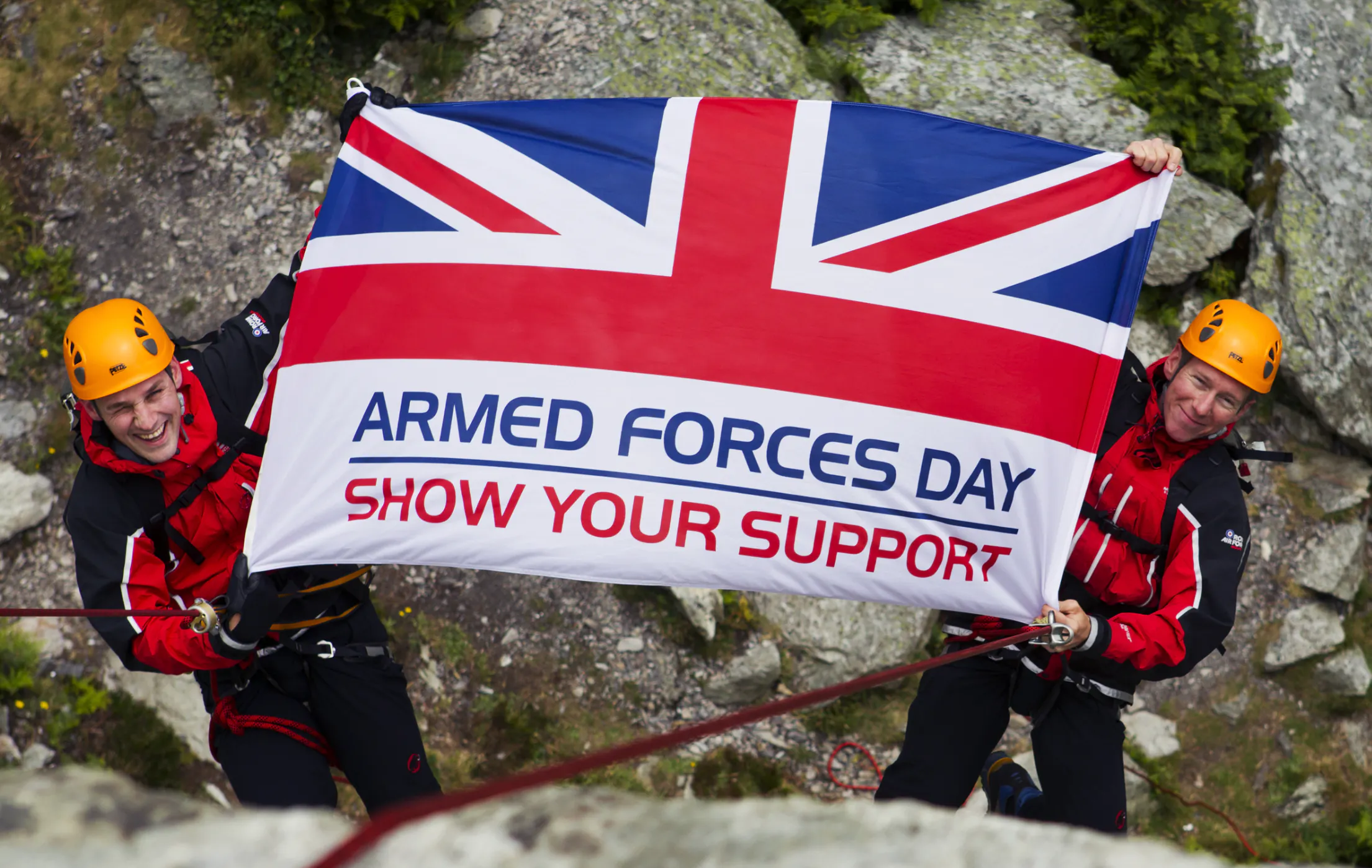men showing their support for armed forces day