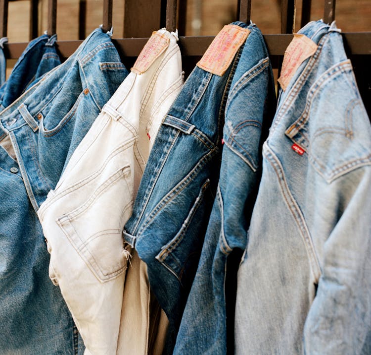 Thrift and Vintage Jeans and Trucker Jackets