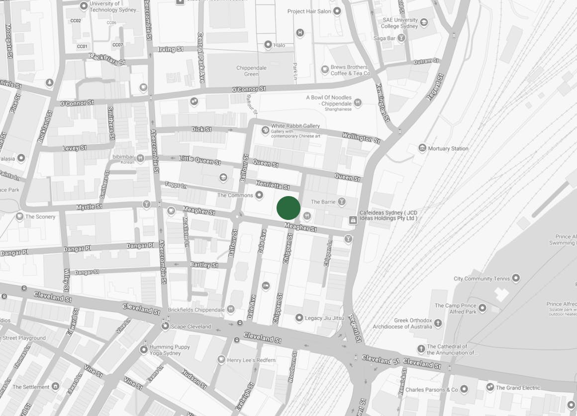 Map with Sydney office location