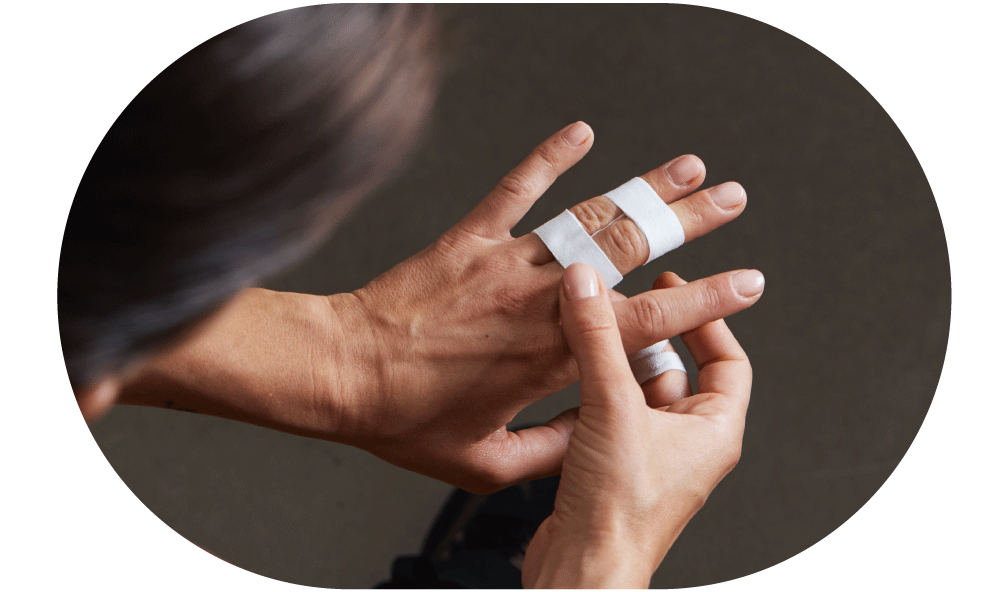 Ruban adhésif pour doigts pour le sport prévenir les blessures améliorer  l'ad