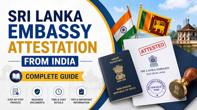 Sri Lanka Embassy Attestation from India