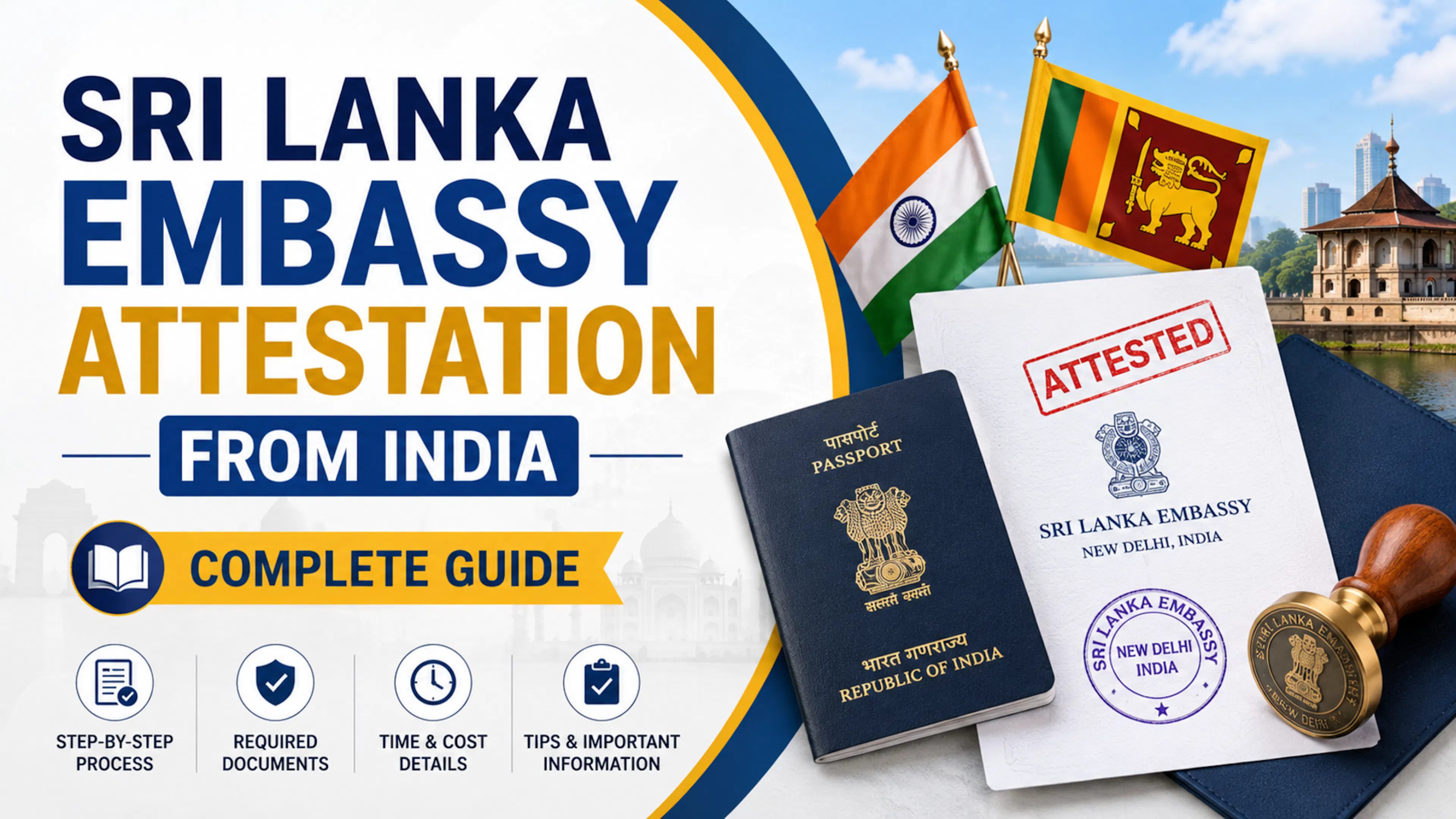 Sri Lanka Embassy Attestation from India 