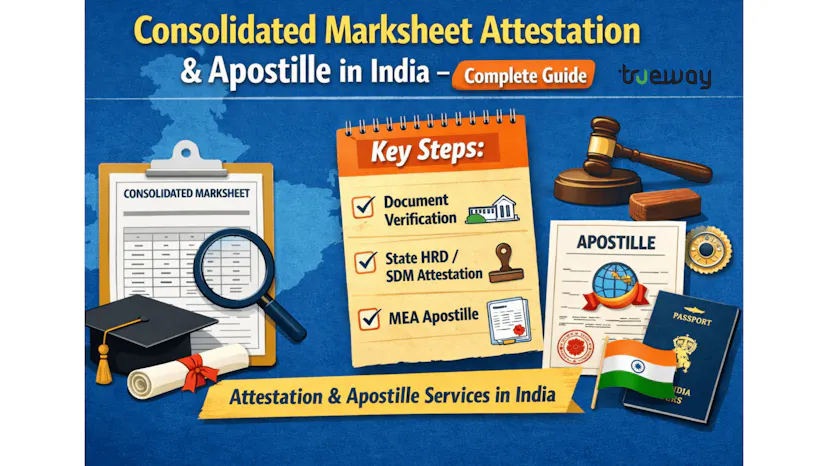 Consolidated Marksheet Attestation & Apostille in India | Complete Guide