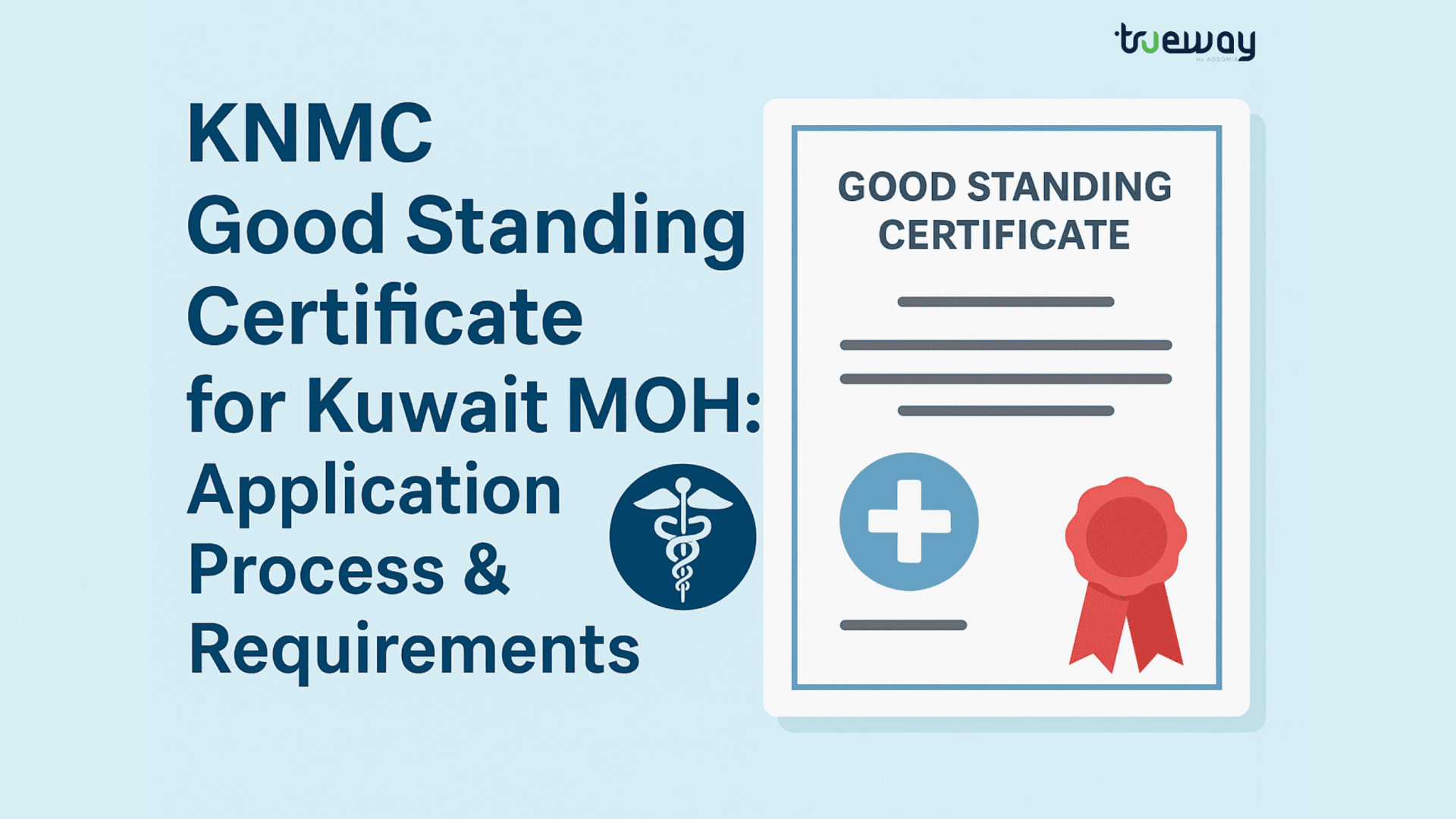 KNMC Good Standing Certificate for Kuwait MOH