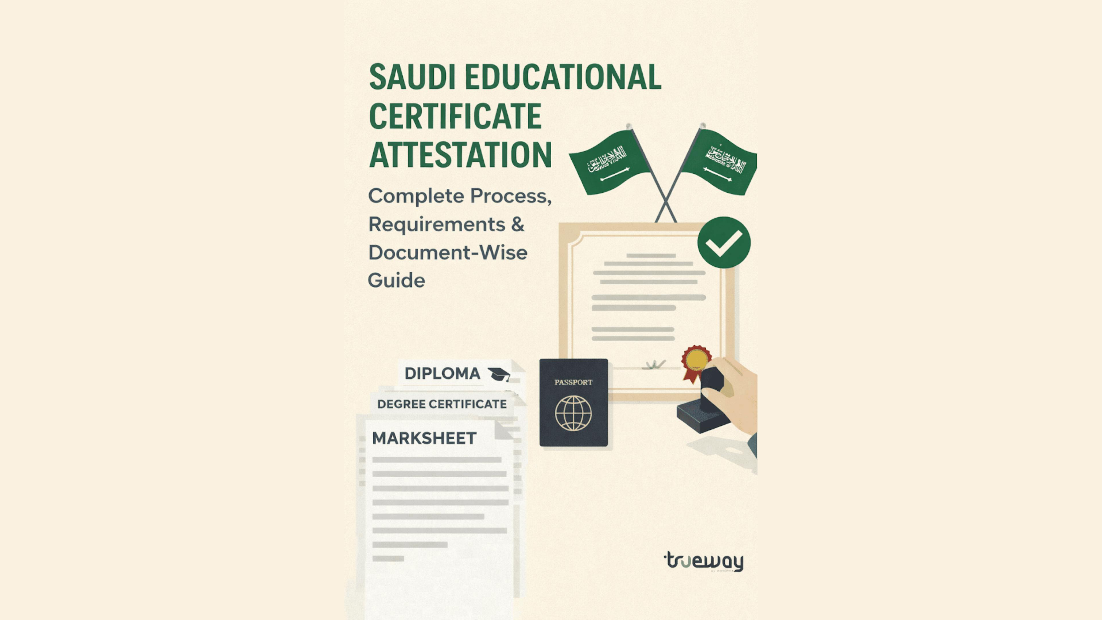 Saudi Educational Certificate Attestation: Complete Process, Requirements & Document-Wise Guide