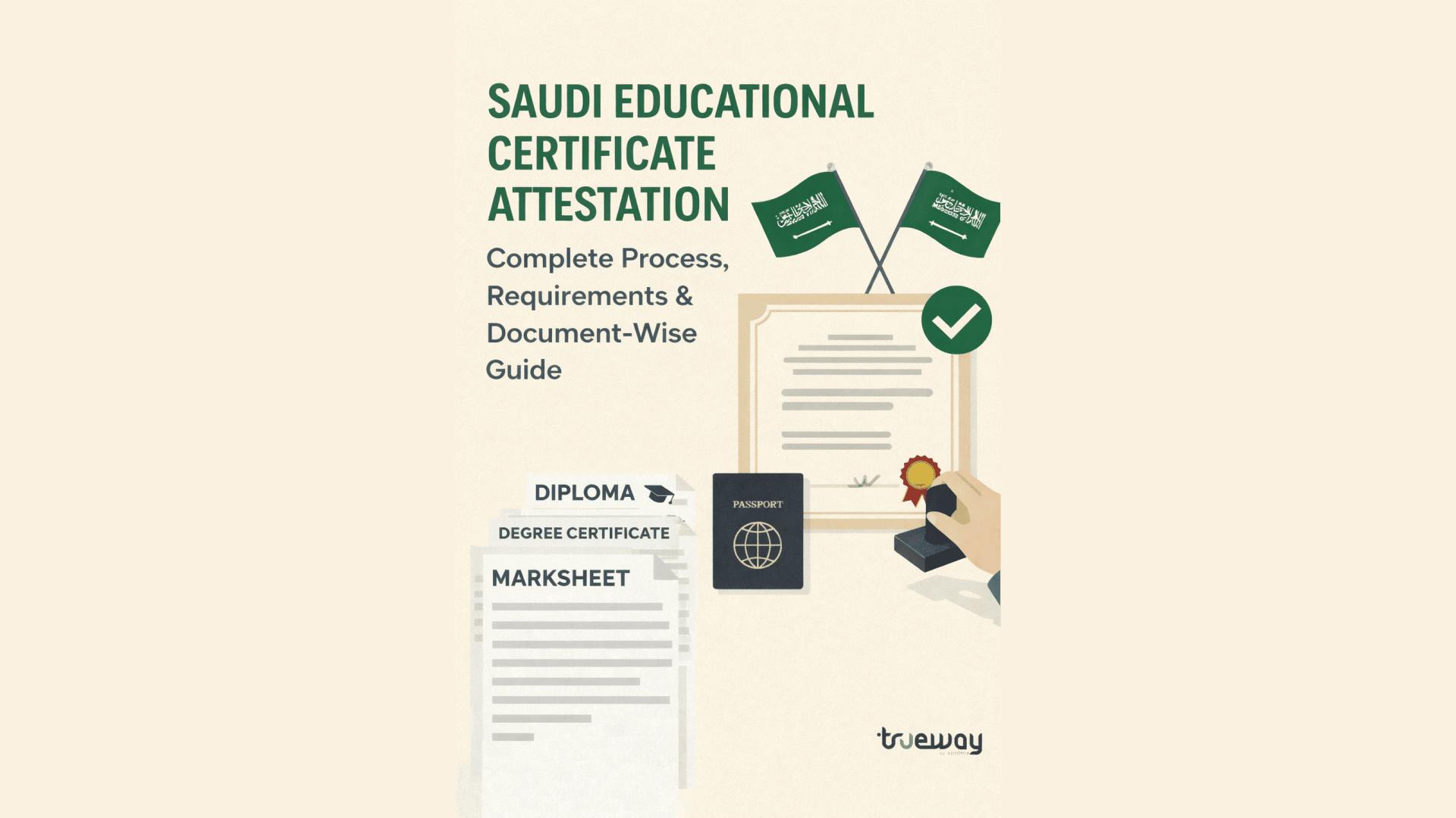 Saudi Educational Certificate Attestation: Complete Process, Requirements & Document-Wise Guide
