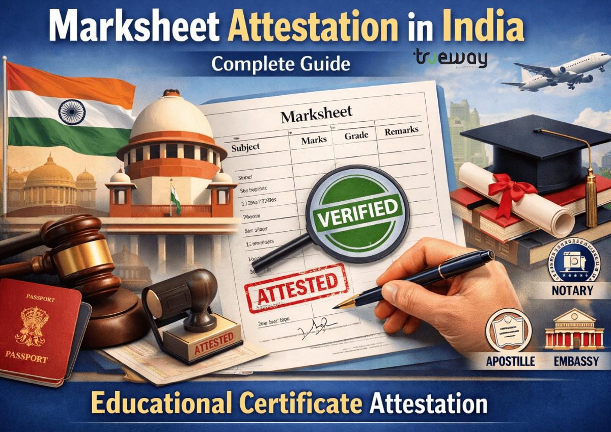 Marksheet Certificate Attestation in India; Step-by-Step Process & Cost