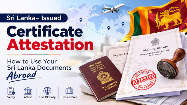 Sri Lanka- Issued Certificate Attestation