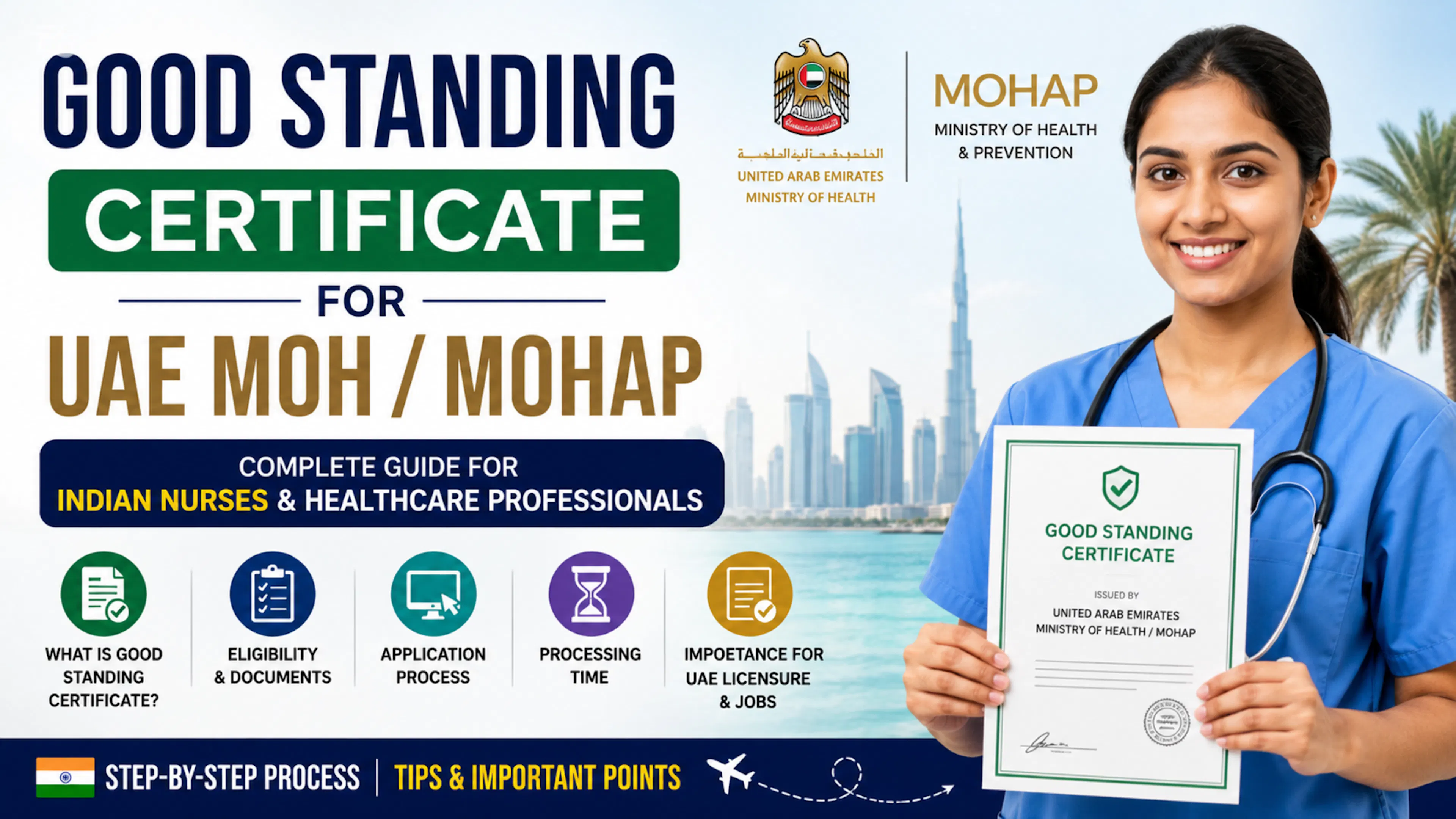 Good Standing Certificate for UAE MOH / MOHAP