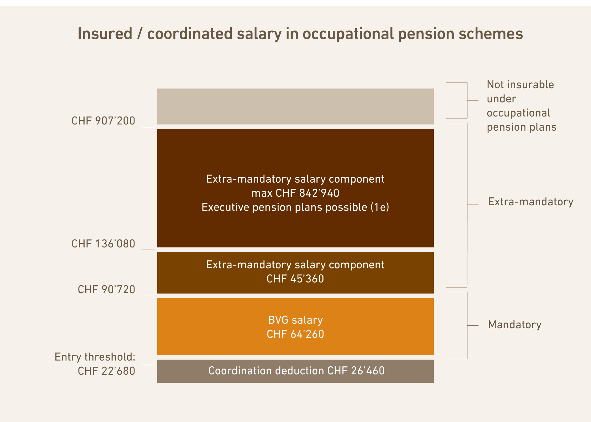 Anyone earning less than 22'680 Swiss francs per year is not mandatorily insured.