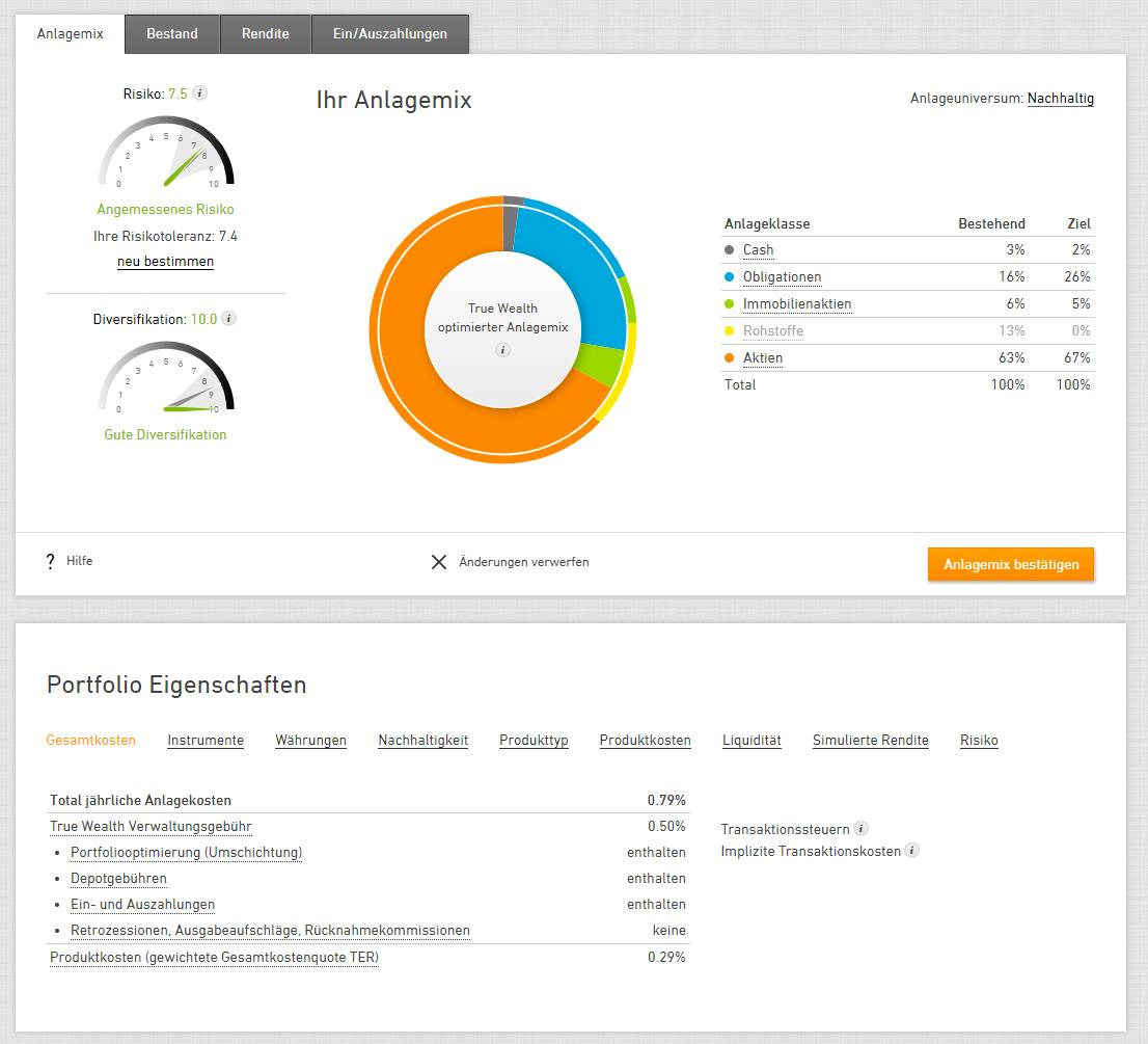 True Wealth Dashboard