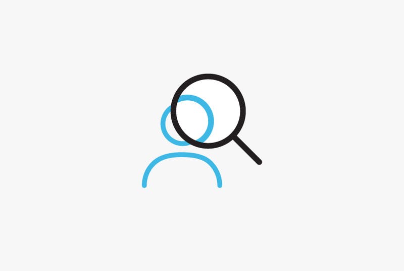 focus on users icon