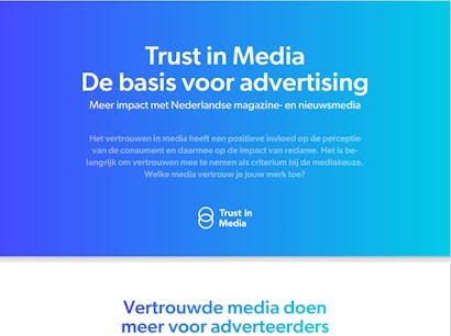 Download de nieuwe infographic: meer impact & ROI met reclame in vertrouwde media