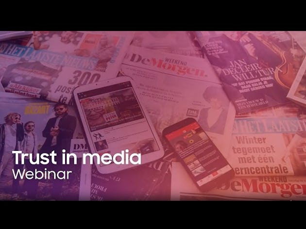 Webinar wijst mediaprofessionals op het belang van vertrouwde (nieuws)media 