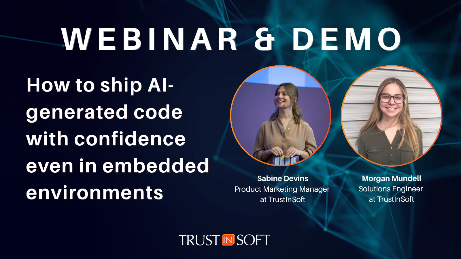 How to ship AI generated code with confidence in embedded environments with Sabine and Morgan (pictured)