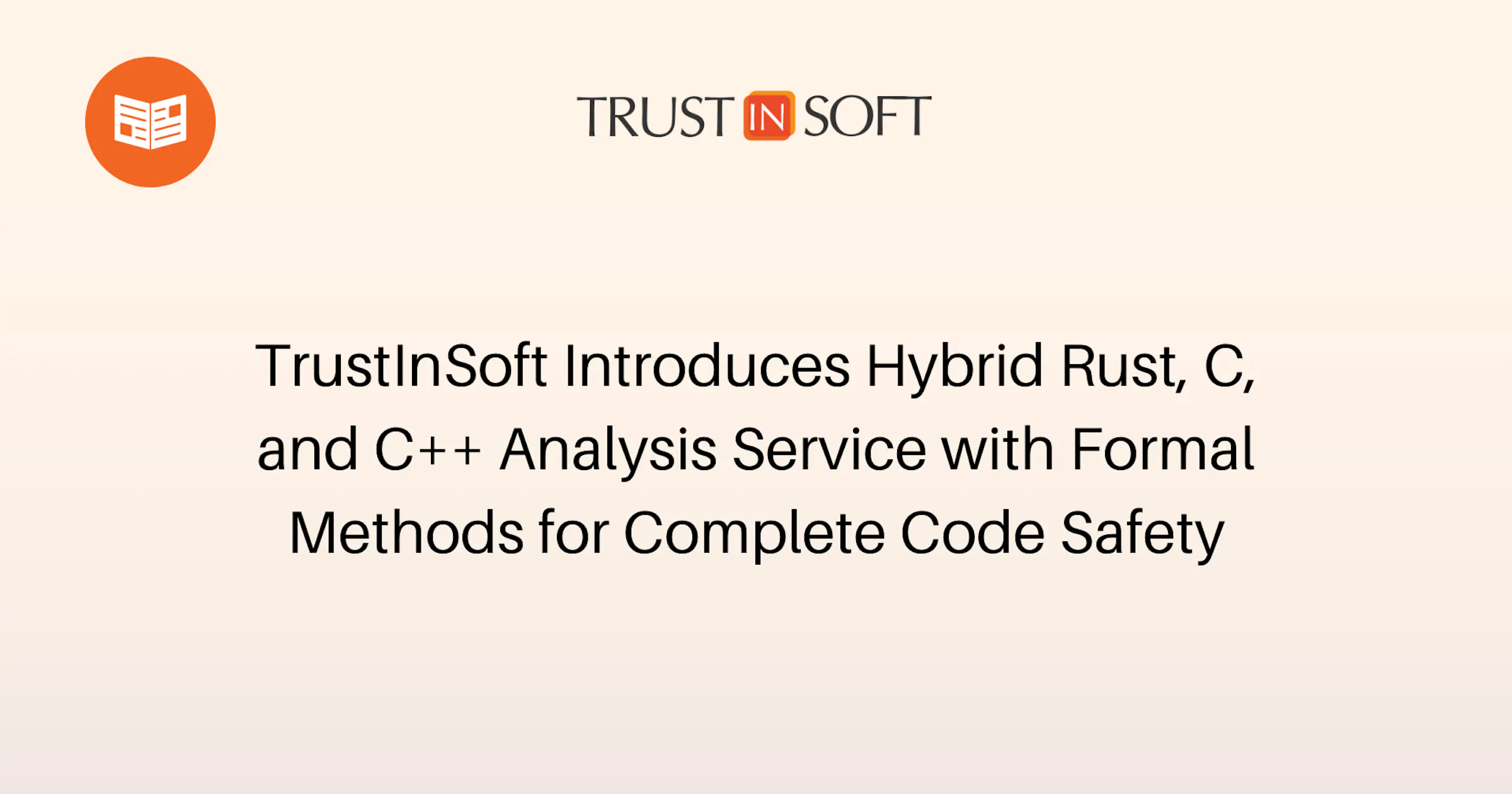 Press Release: Rust Code Analysis Services