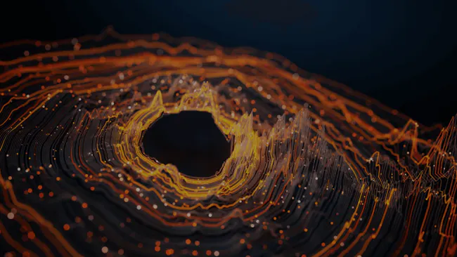 Associated Memory Mapping; visual of orange waves